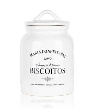 Ceramic Jar with Maria Confeitaria Cookies