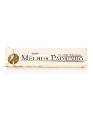 Tablete de Chocolate de Leite "Melhor Padrinho" Nómada Chocolates 300g